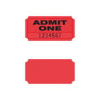 Admit One Roll Tickets (1,000/roll)