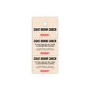 Coat Checks (3-Part)
