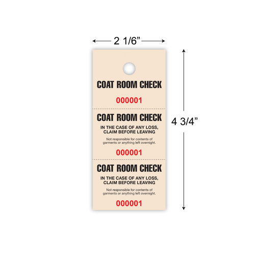 Coat Checks (3-Part)