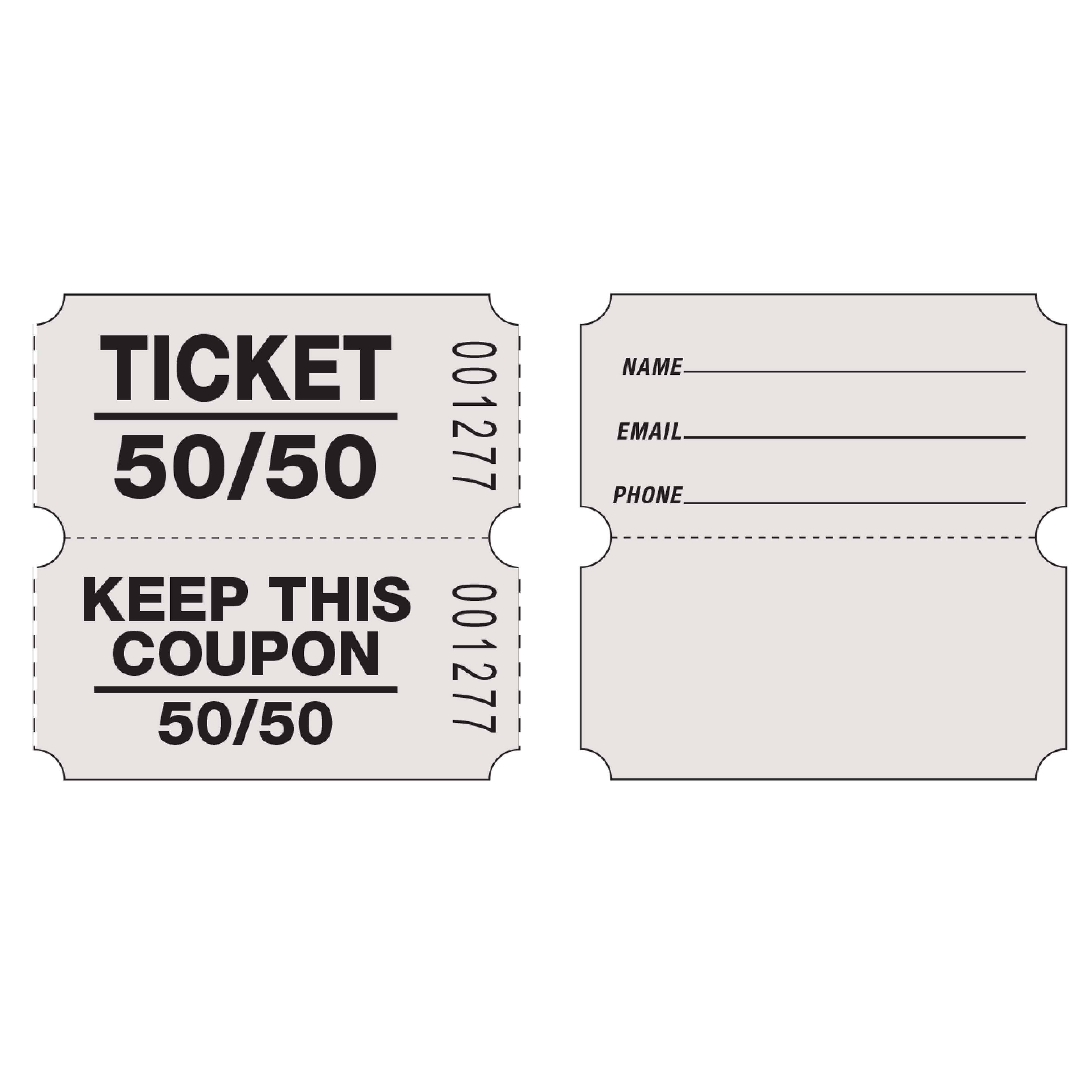 Roll Tickets (50/50 Coupon - 2,000/Roll)