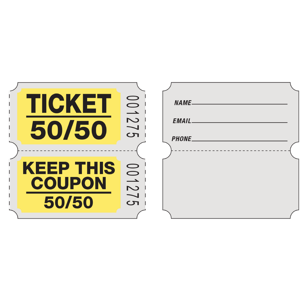 Roll Tickets (50/50 Coupon - 2,000/Roll)
