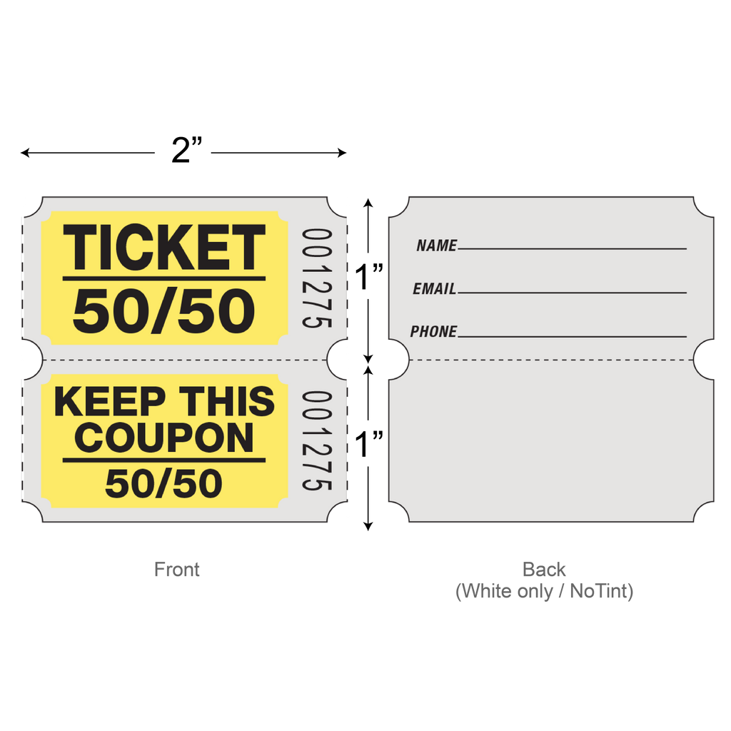 Roll Tickets (50/50 Coupon - 2,000/Roll)