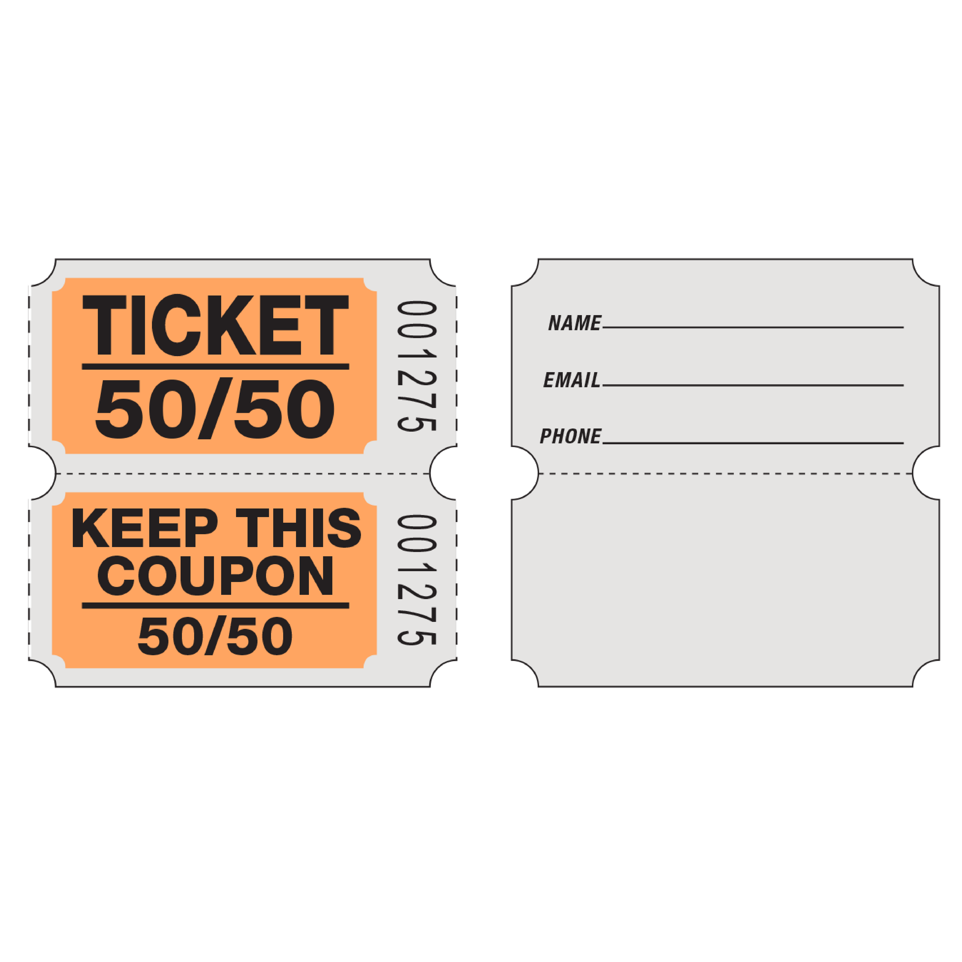 Roll Tickets (50/50 Coupon - 2,000/Roll)