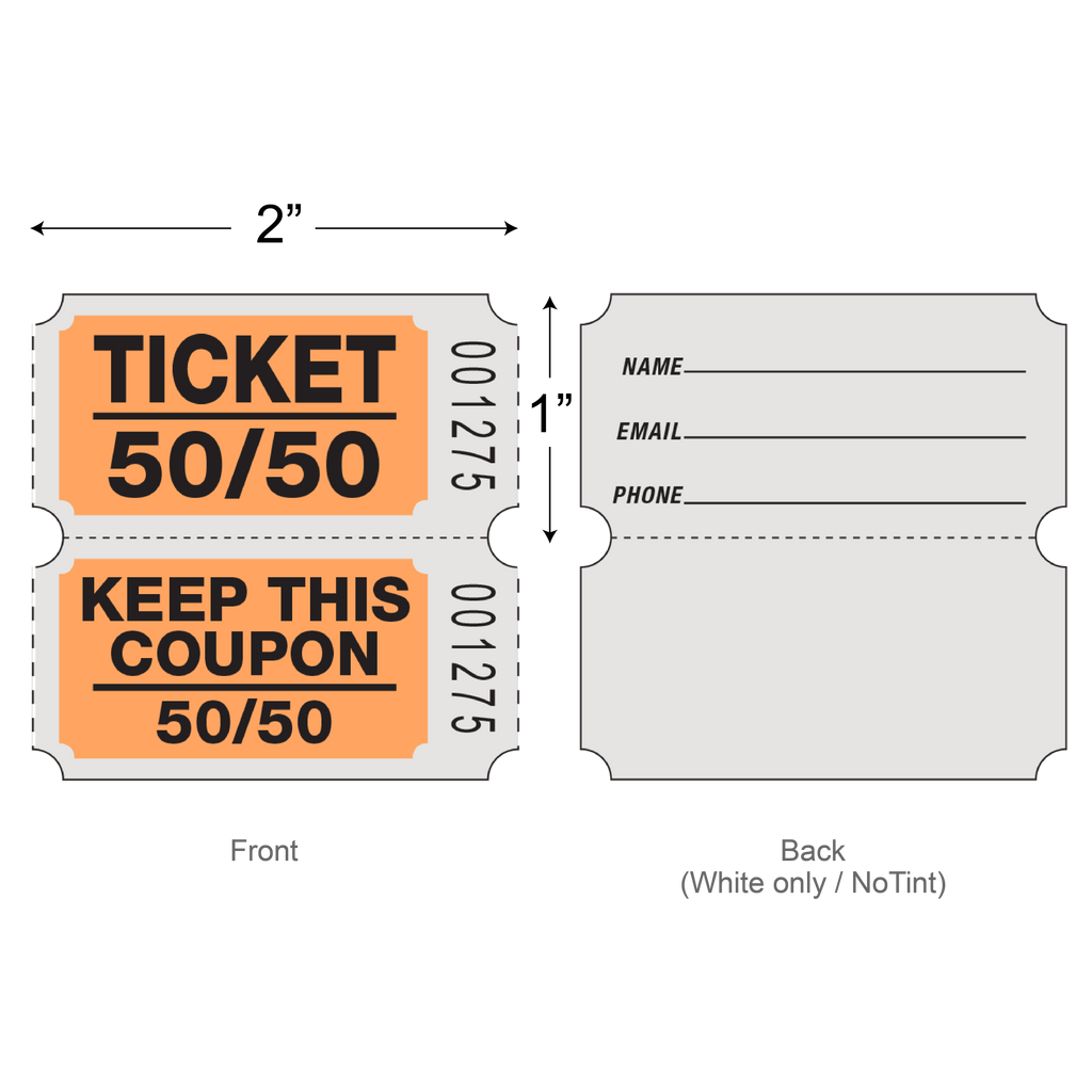 Roll Tickets (50/50 Coupon - 2,000/Roll)