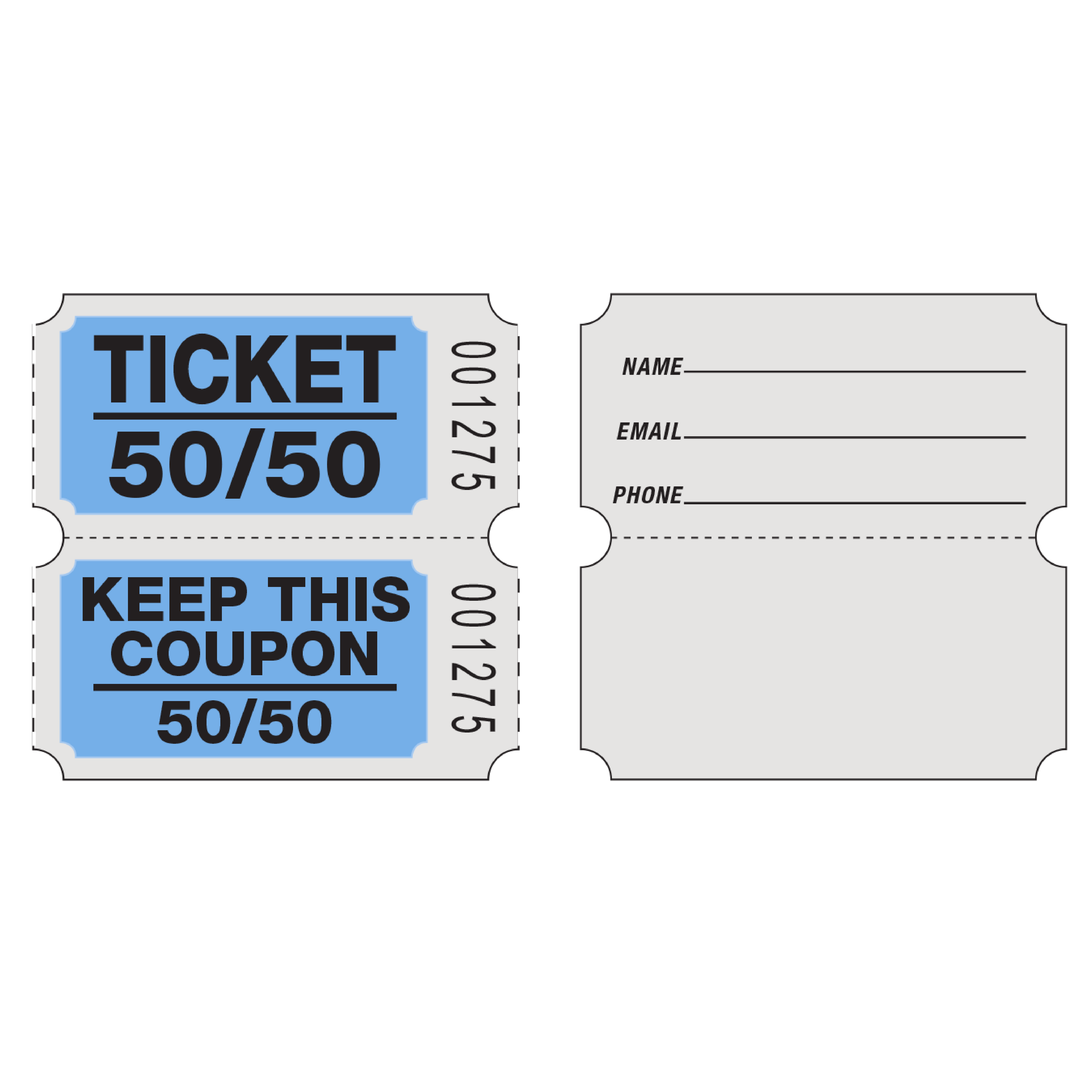 Roll Tickets (50/50 Coupon - 2,000/Roll)