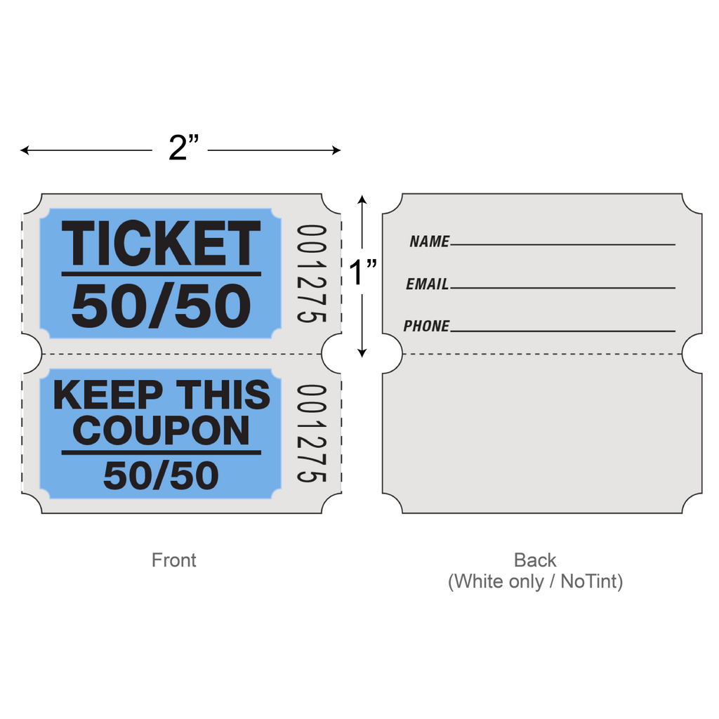 Roll Tickets (50/50 Coupon - 2,000/Roll)