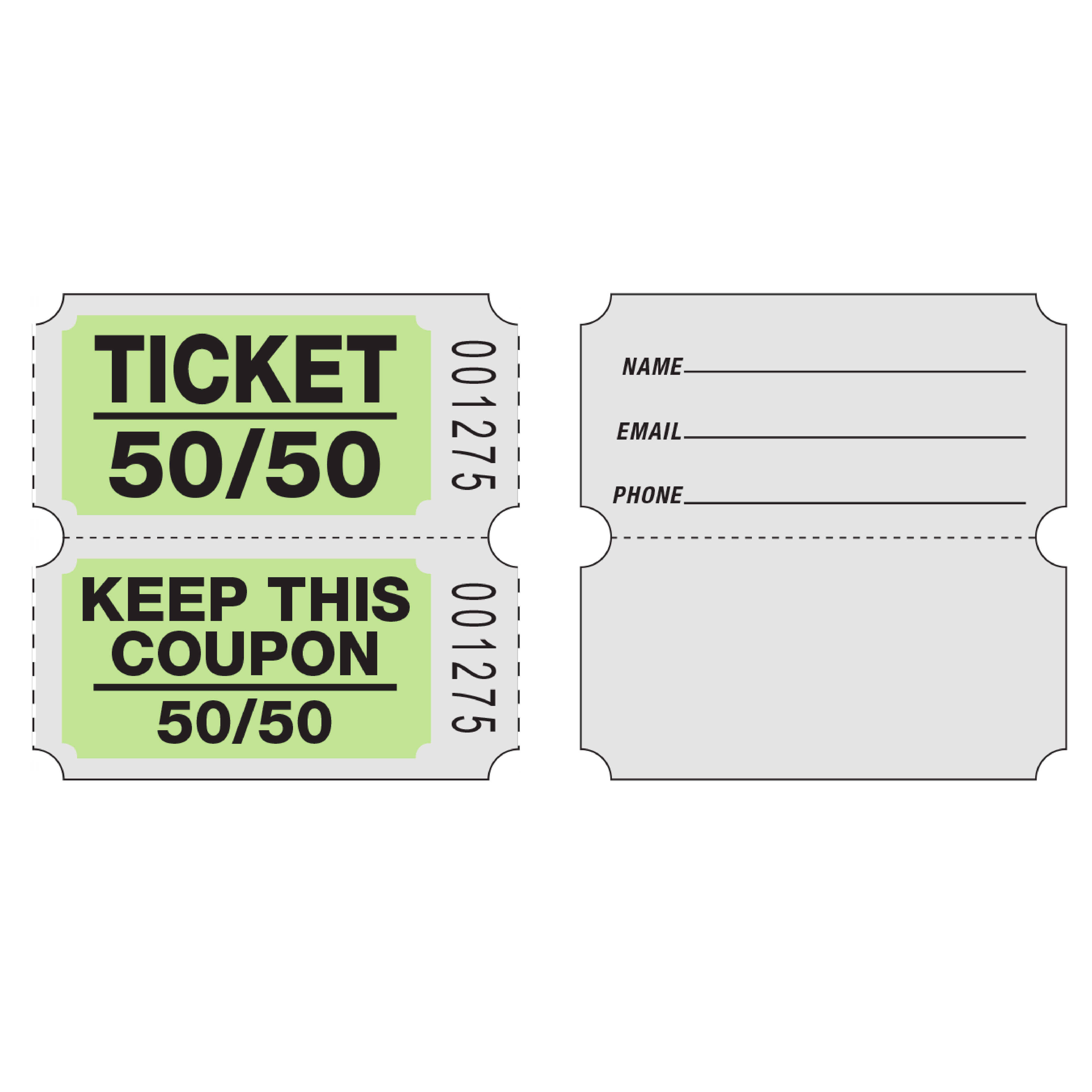 Roll Tickets (50/50 Coupon - 2,000/Roll)