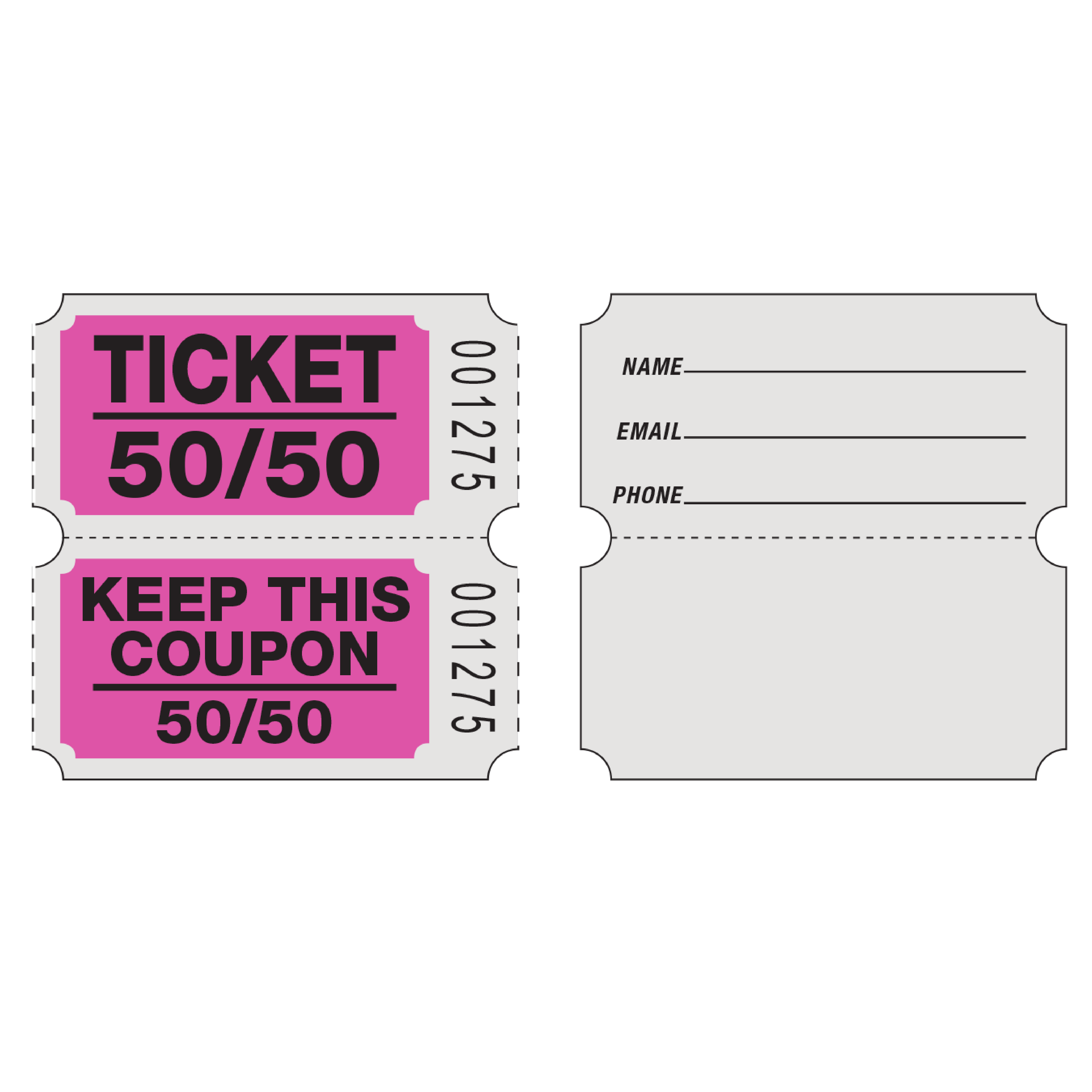Roll Tickets (50/50 Coupon - 2,000/Roll)