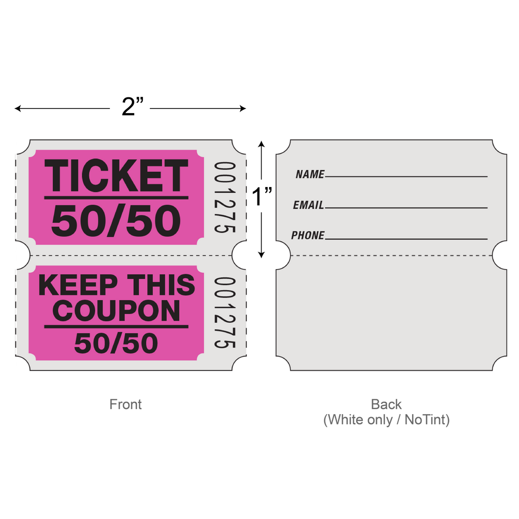 Roll Tickets (50/50 Coupon - 2,000/Roll)