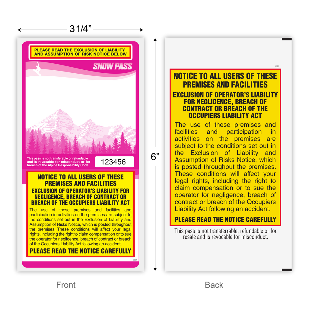 Lift Tickets / Snow Passes