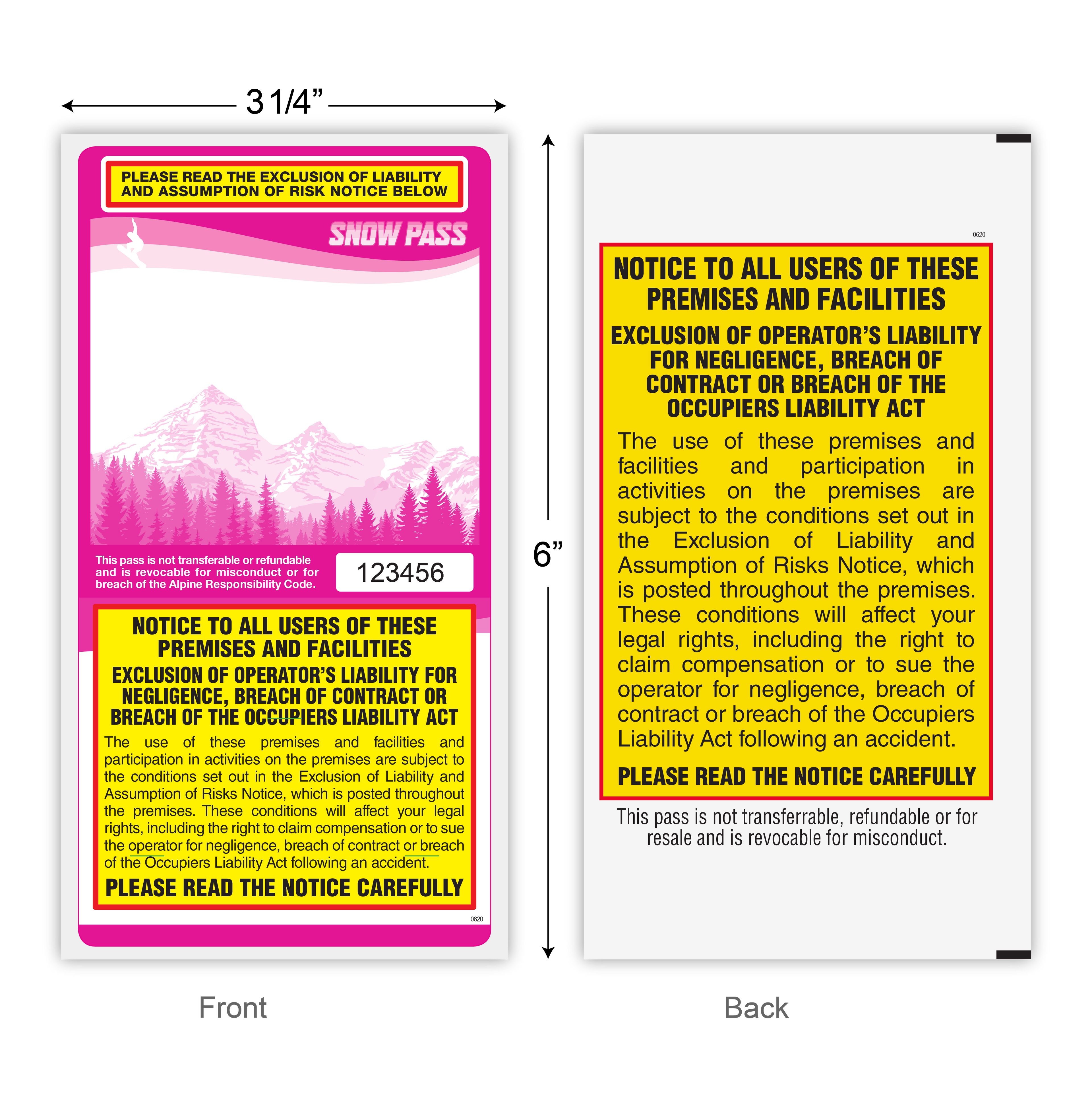 Lift Tickets / Snow Passes