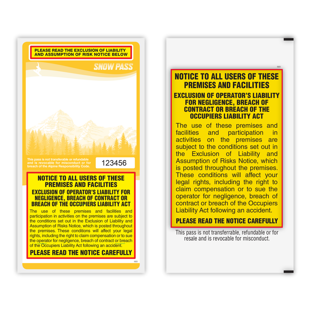 Lift Tickets / Snow Passes