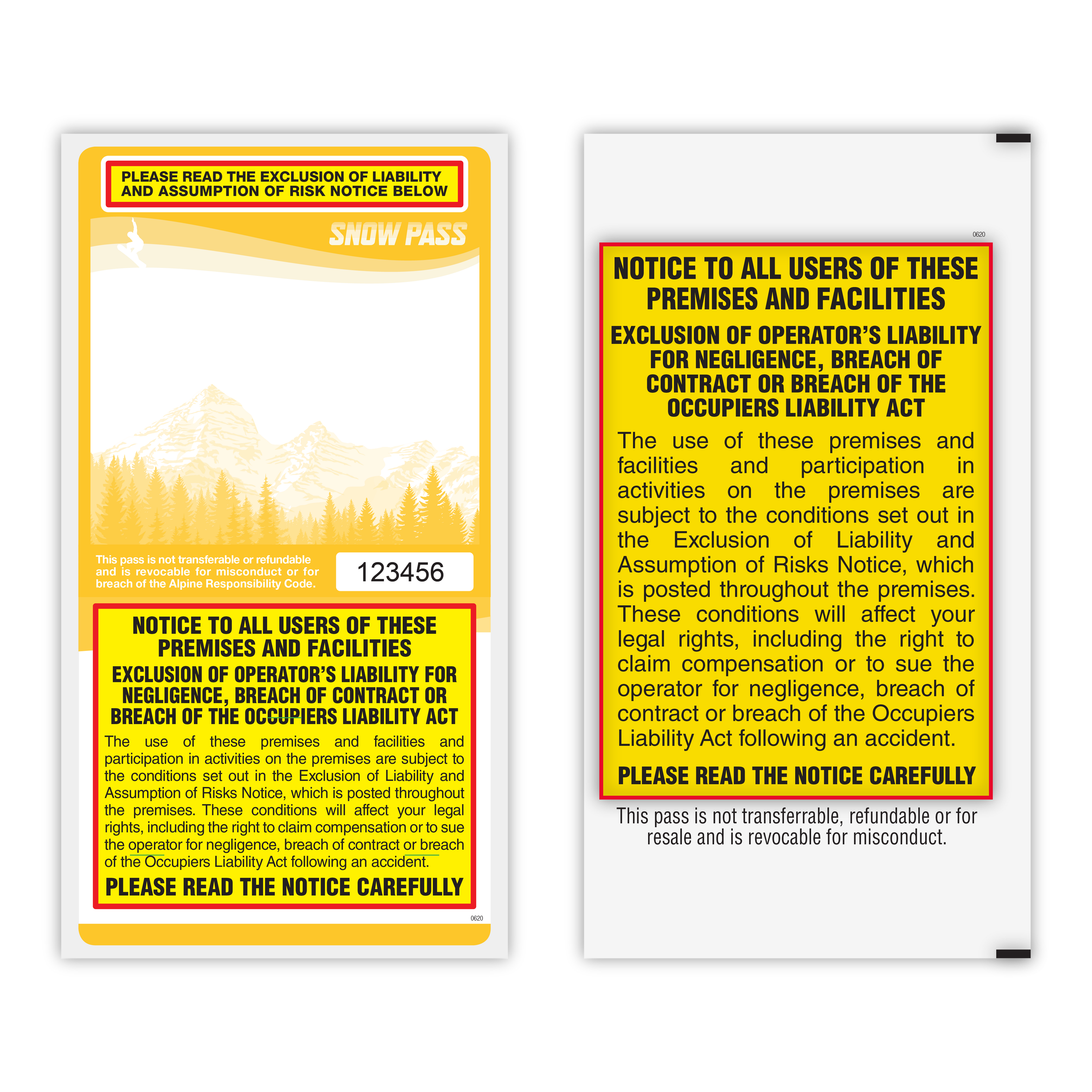 Lift Tickets / Snow Passes