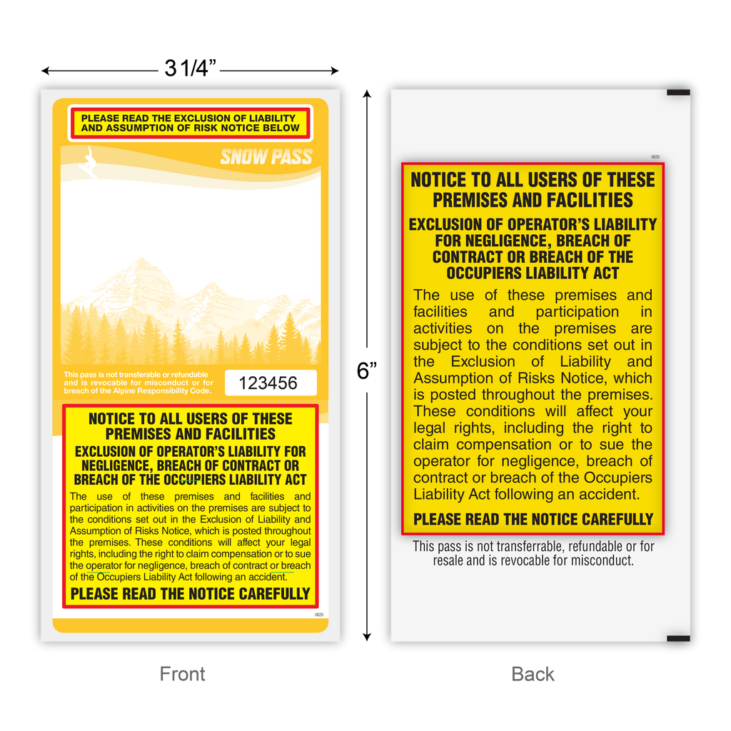 Lift Tickets / Snow Passes
