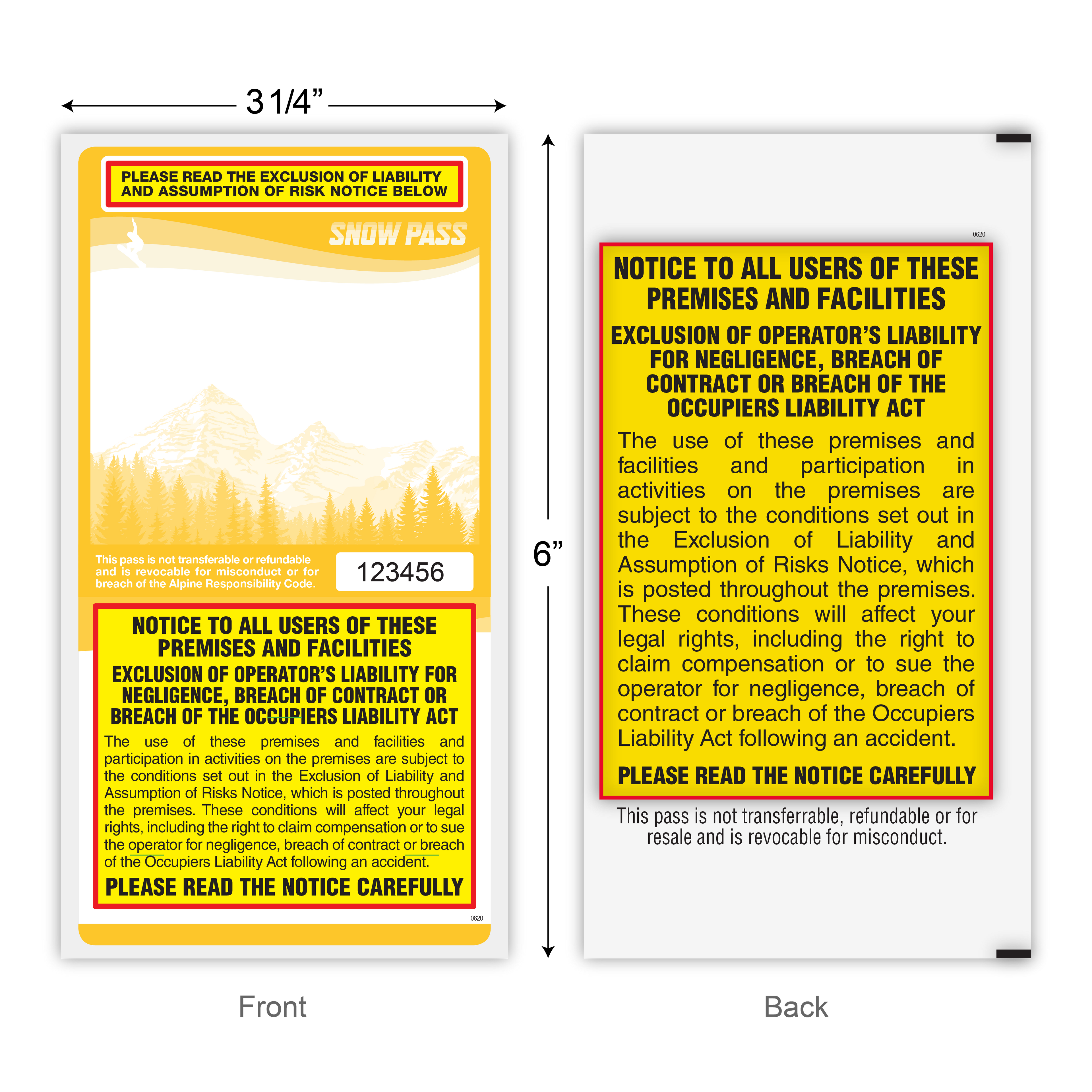 Lift Tickets / Snow Passes