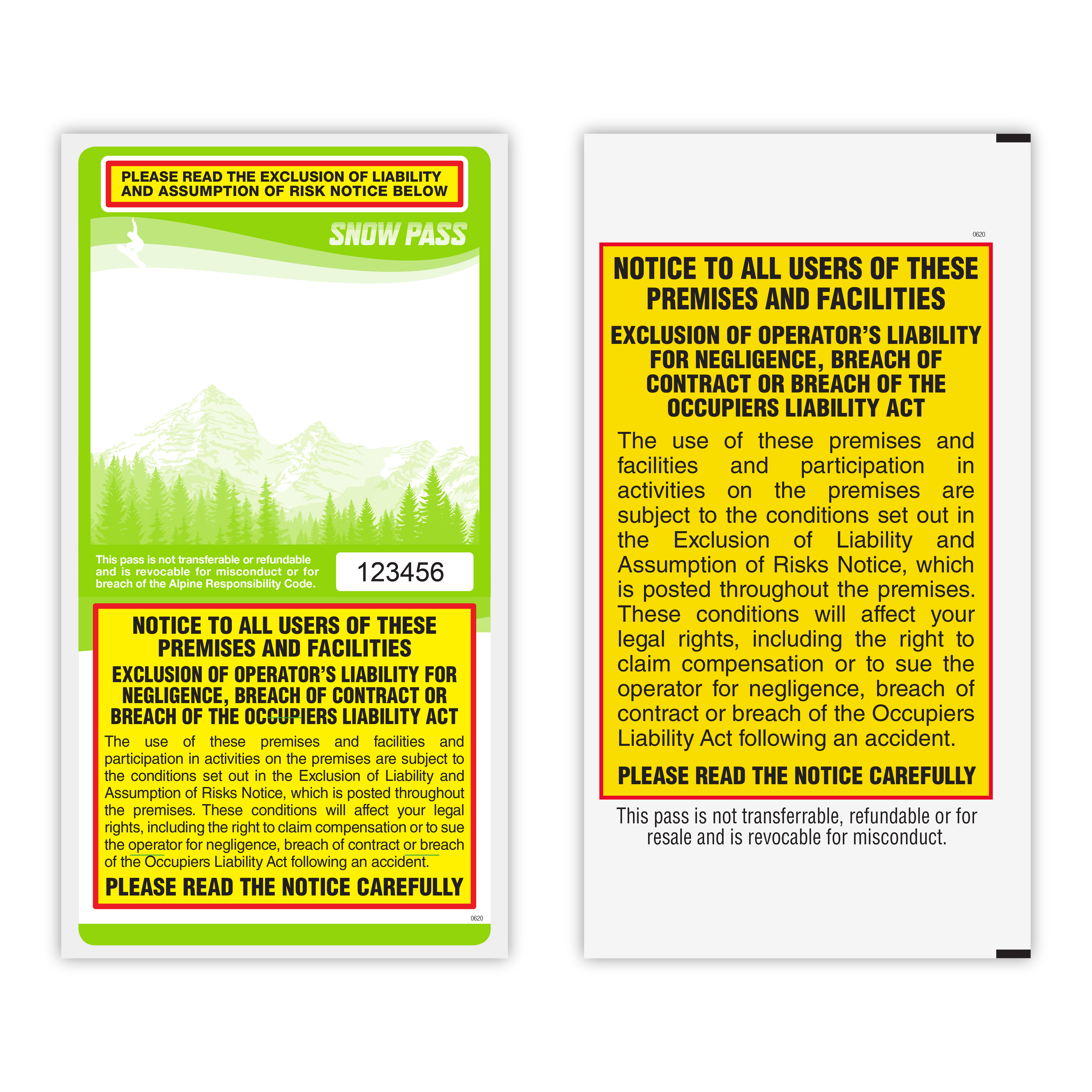 Lift Tickets / Snow Passes