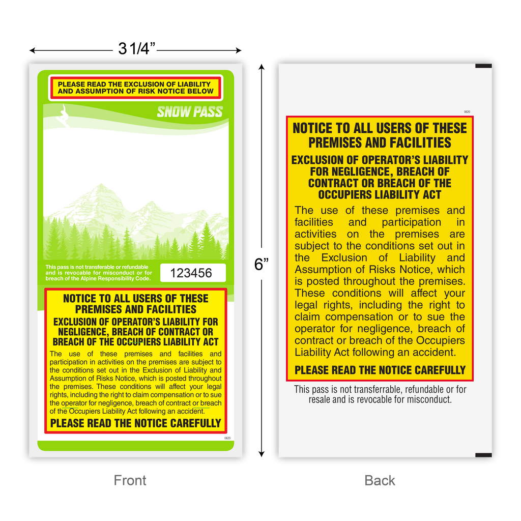 Lift Tickets / Snow Passes