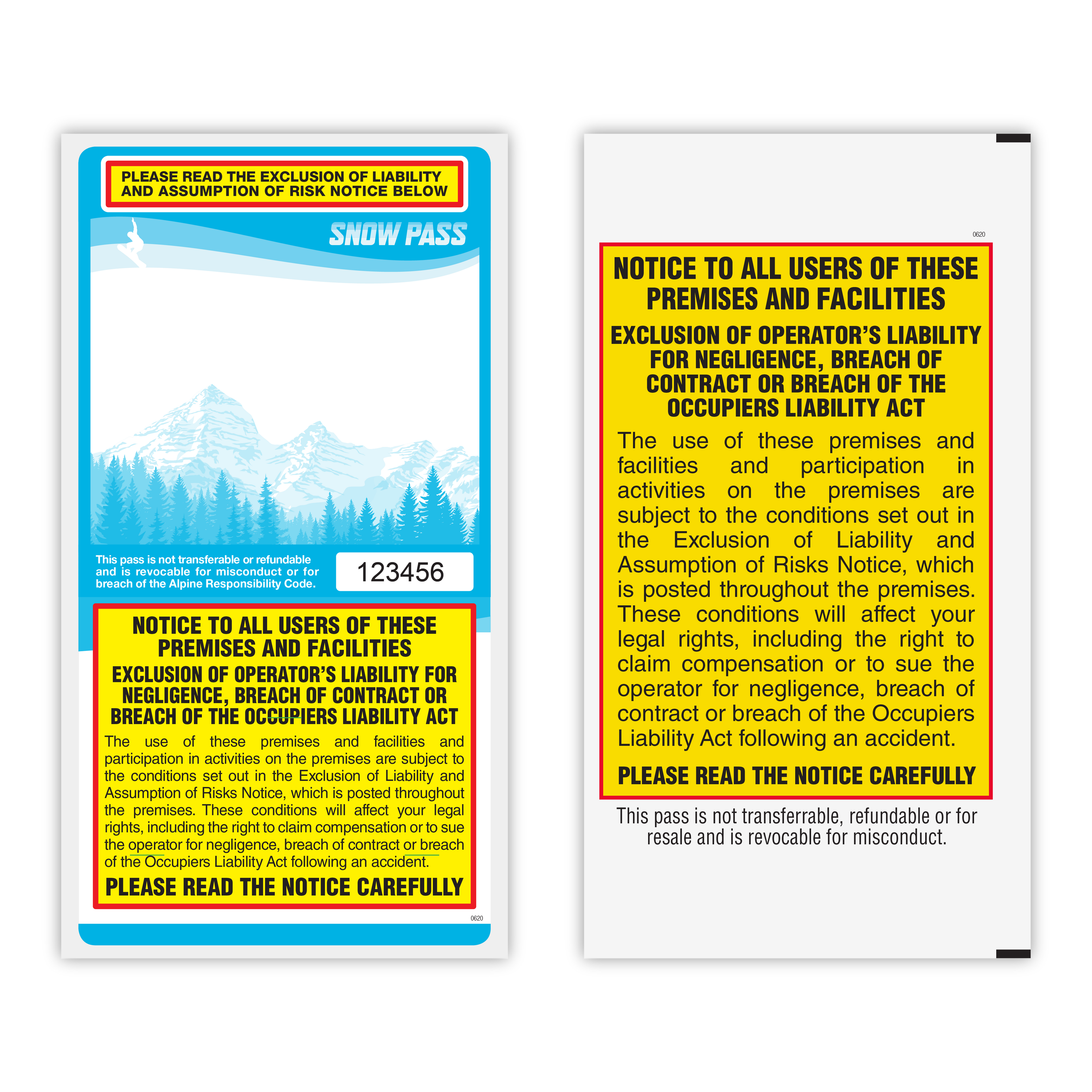 Lift Tickets / Snow Passes