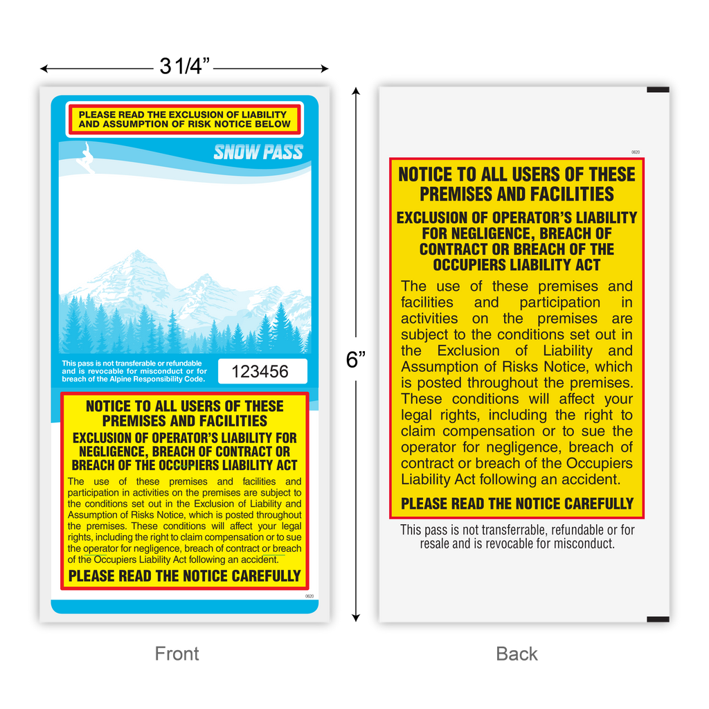 Lift Tickets / Snow Passes