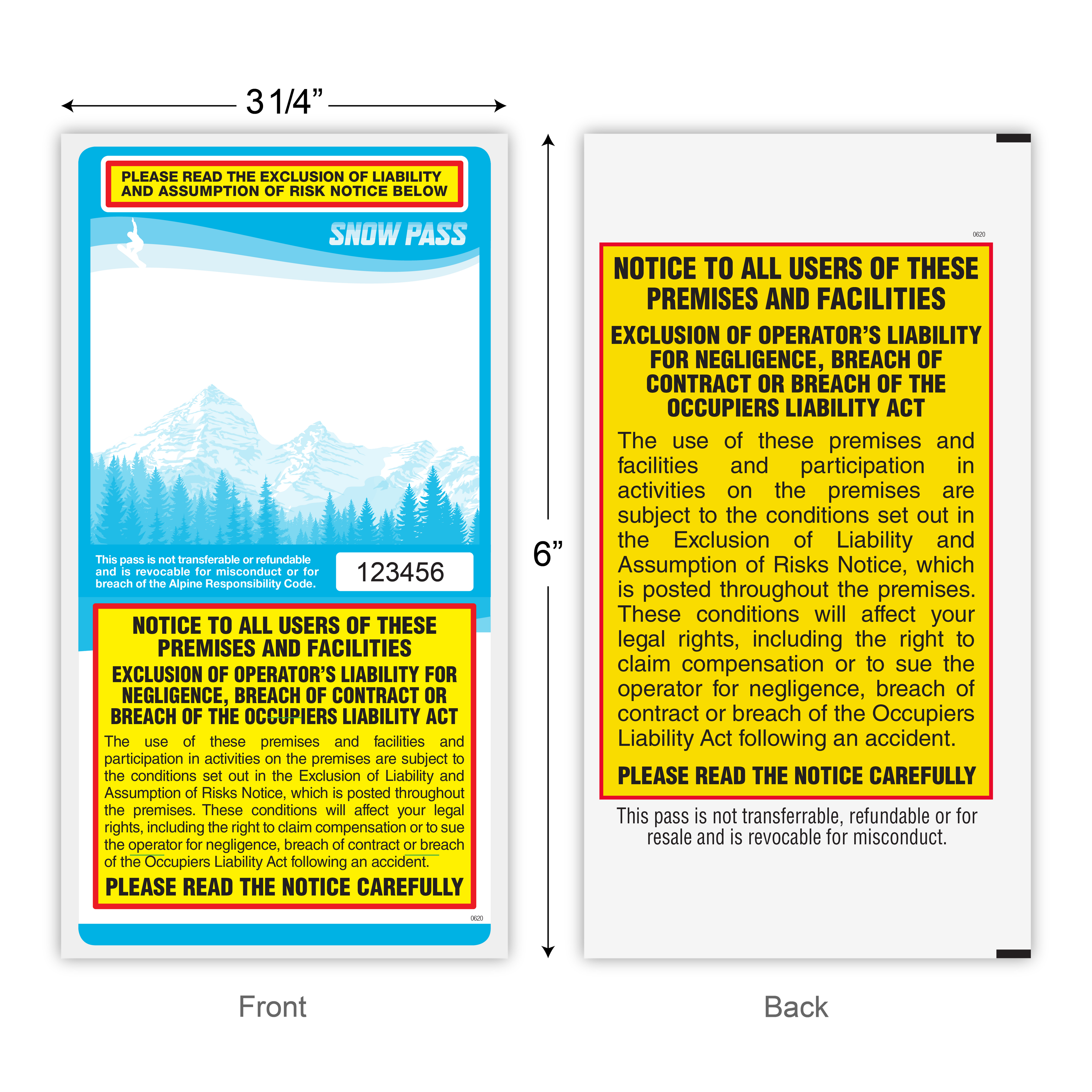Lift Tickets / Snow Passes