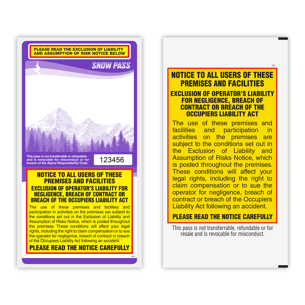 Lift Tickets / Snow Passes