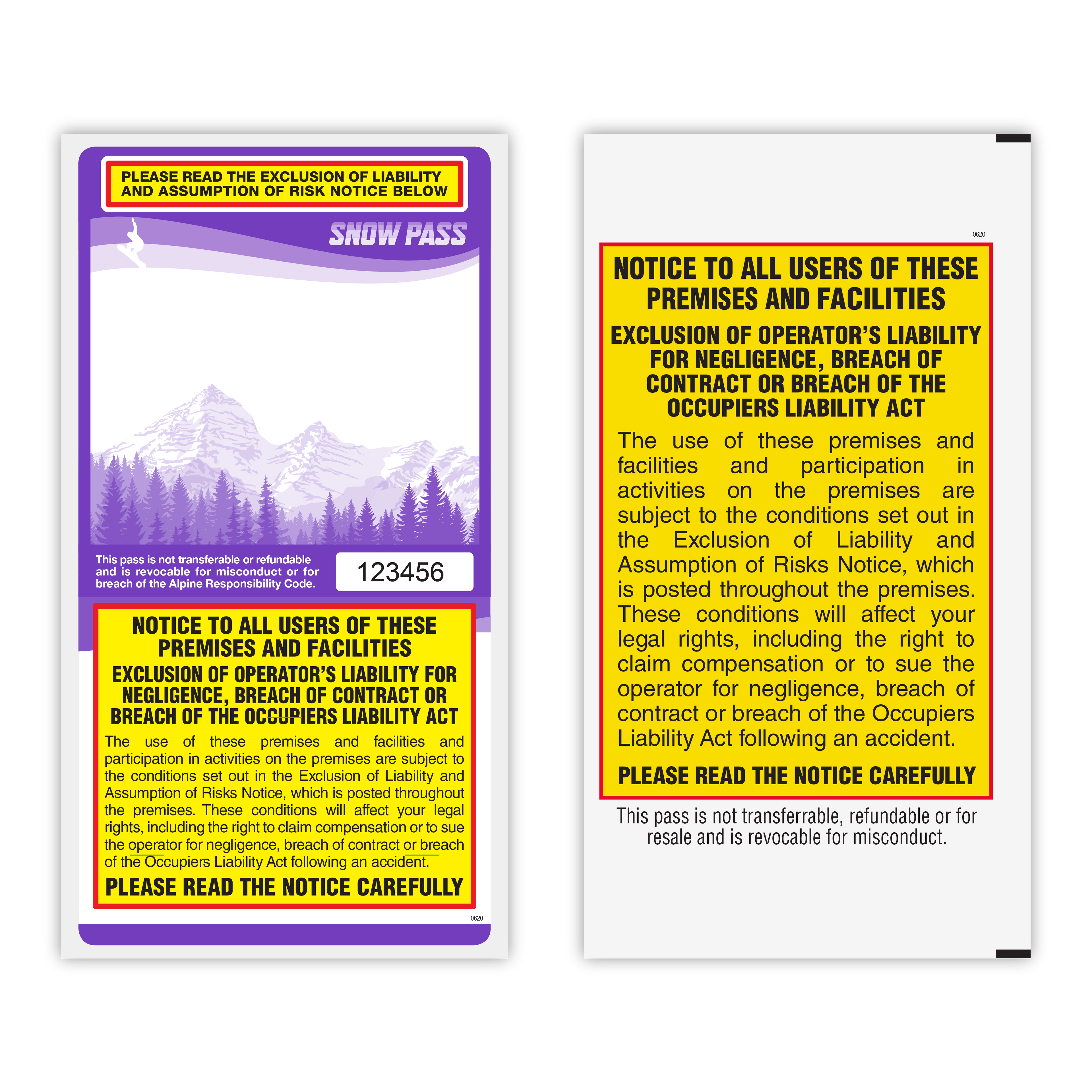 Lift Tickets / Snow Passes