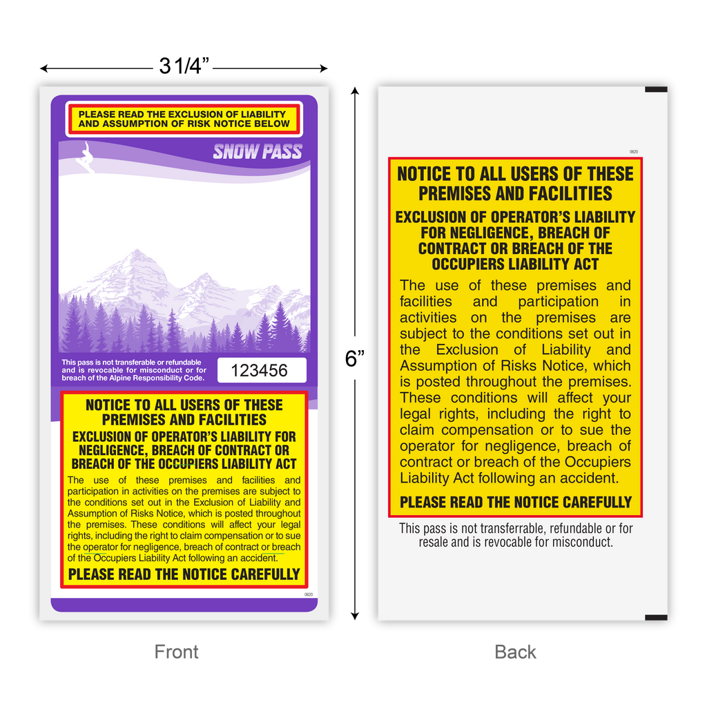 Lift Tickets / Snow Passes