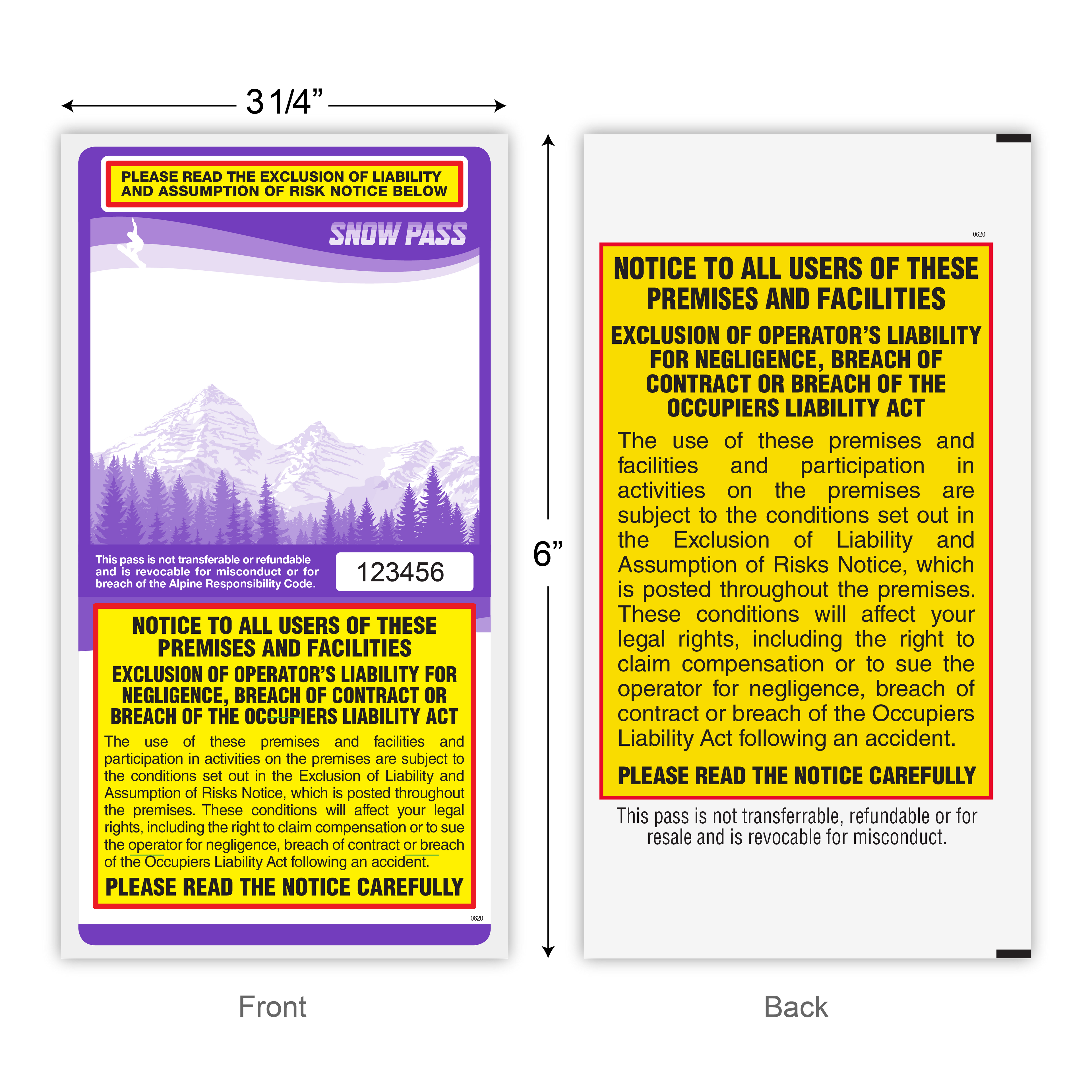 Lift Tickets / Snow Passes