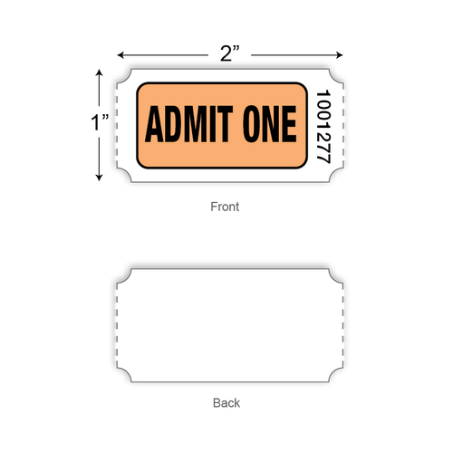 Admit One Roll Tickets (1,000/roll)