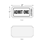 Admit One Roll Tickets (1,000/roll)
