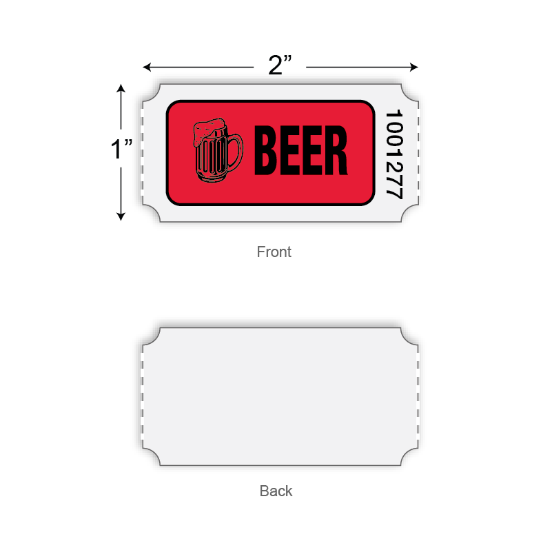 Roll Tickets - Beer (1,000/roll)