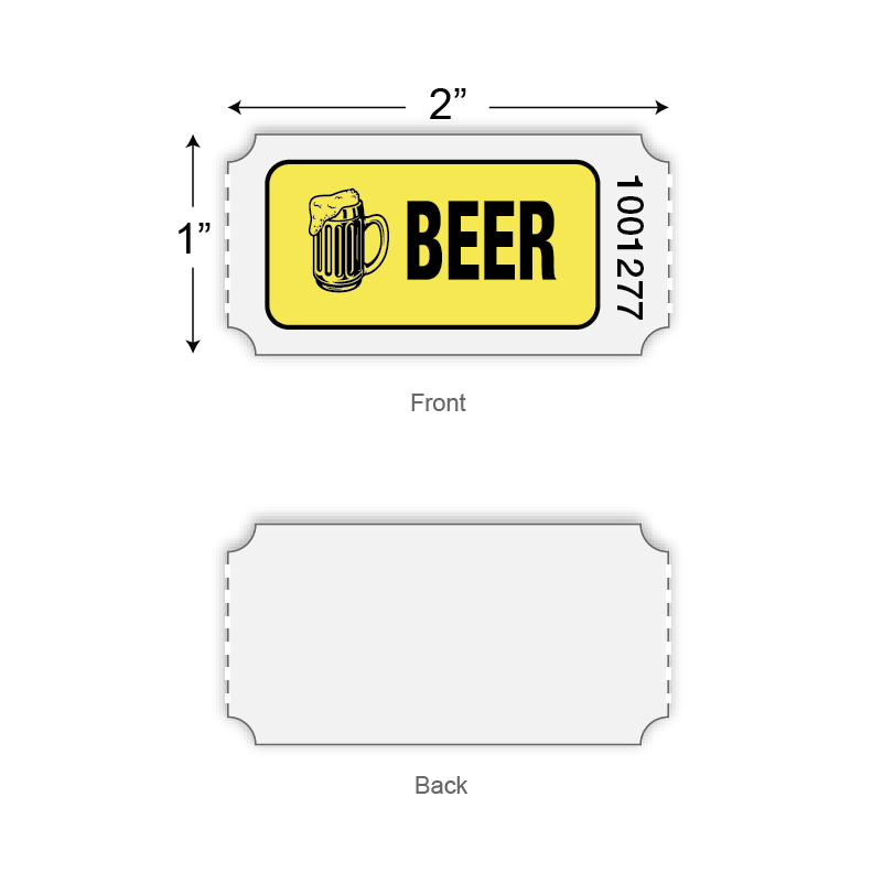 Roll Tickets - Beer (1,000/roll)