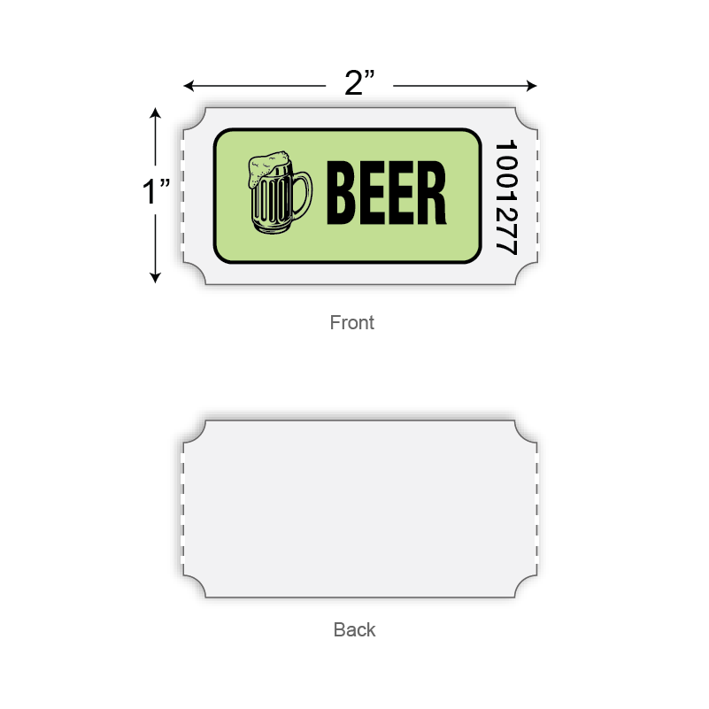 Roll Tickets - Beer (1,000/roll)