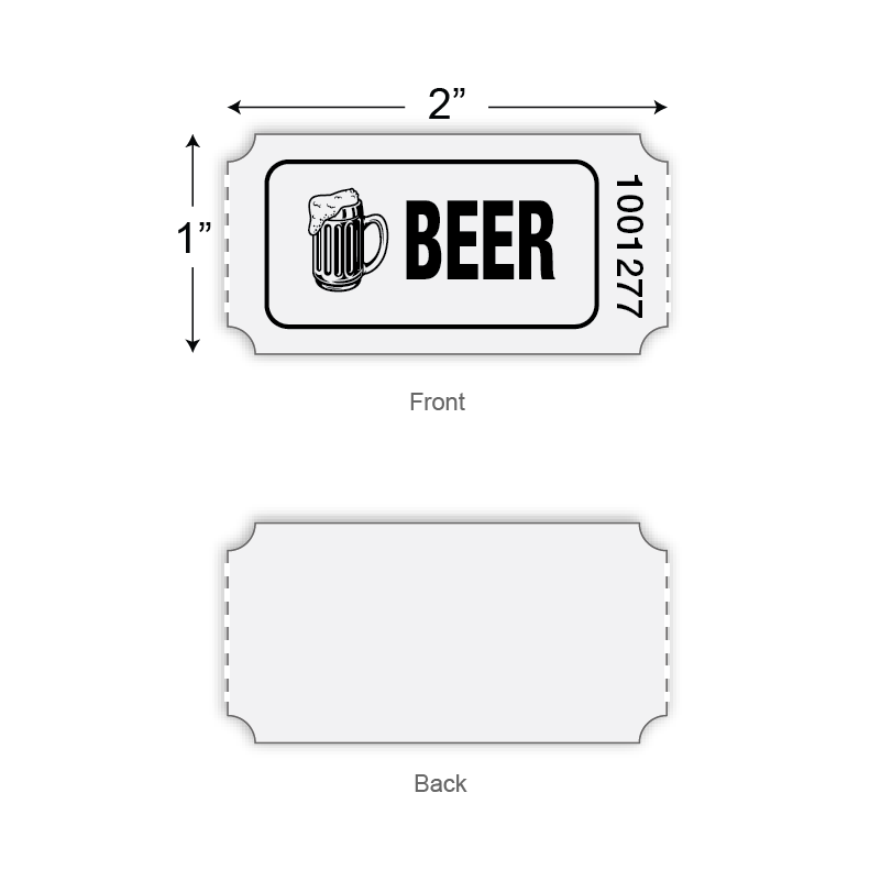 Roll Tickets - Beer (1,000/roll)