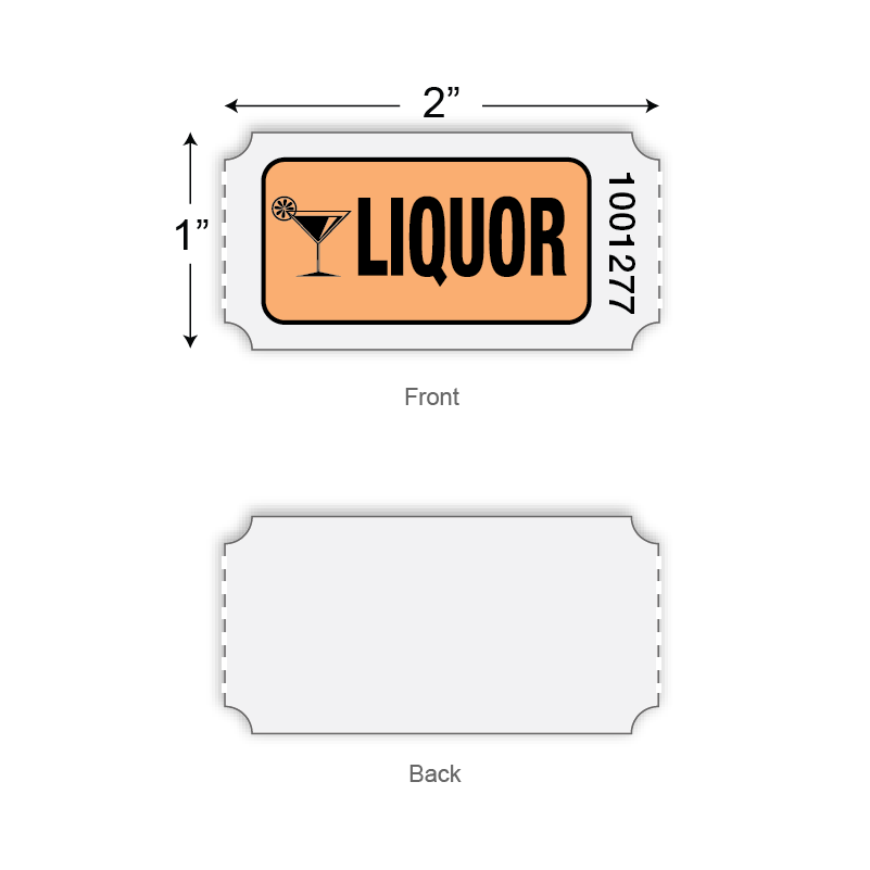 Roll Tickets - Liquor (1,000/roll)
