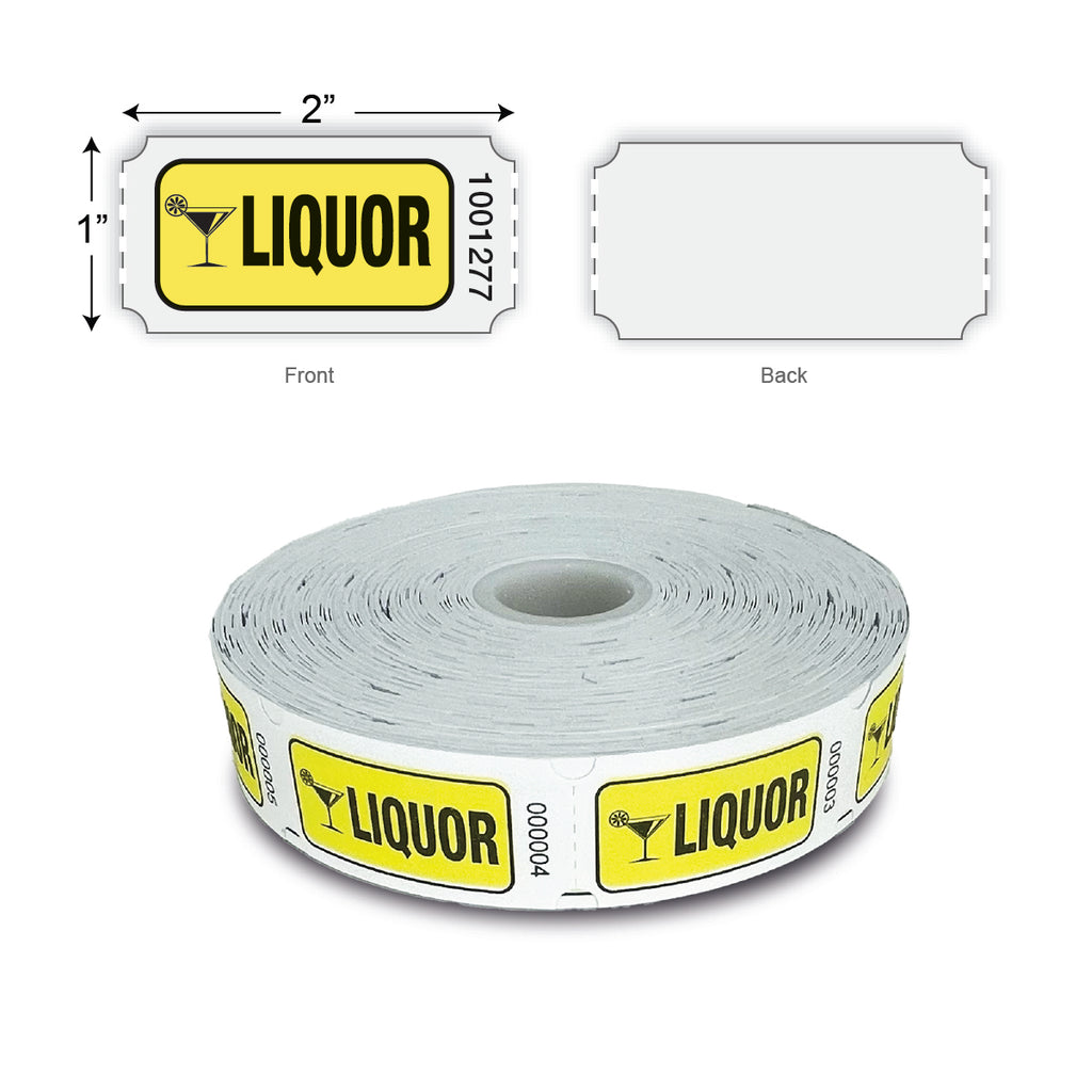 Roll Tickets - Liquor (1,000/roll)