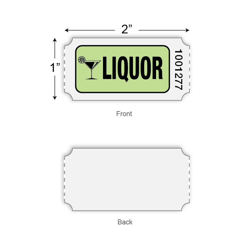 Roll Tickets - Liquor (1,000/roll)