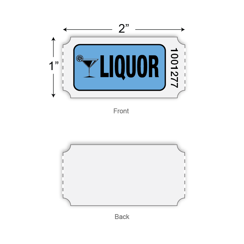 Roll Tickets - Liquor (1,000/roll)