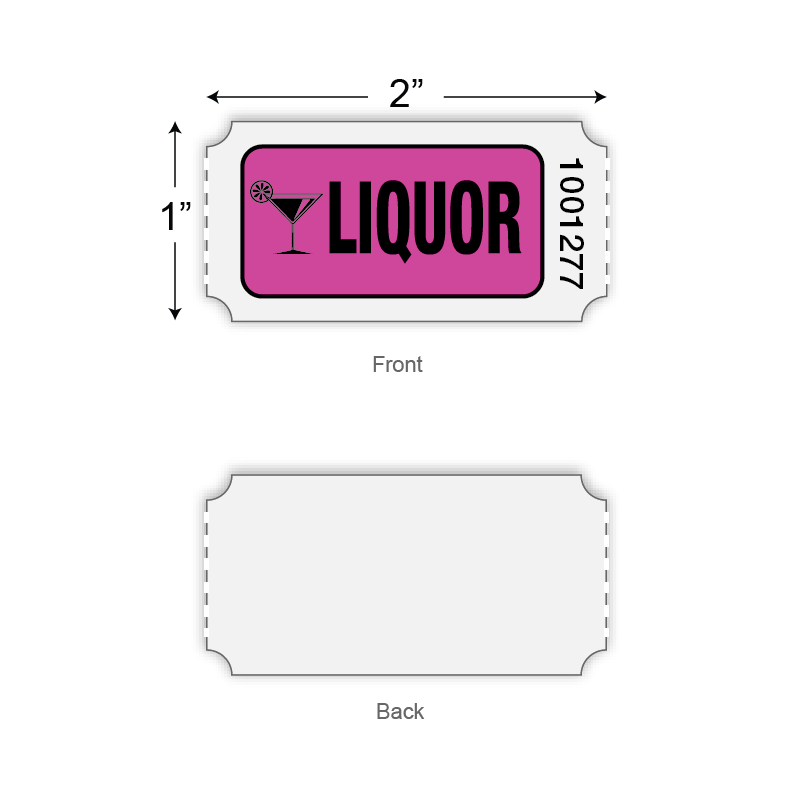 Roll Tickets - Liquor (1,000/roll)