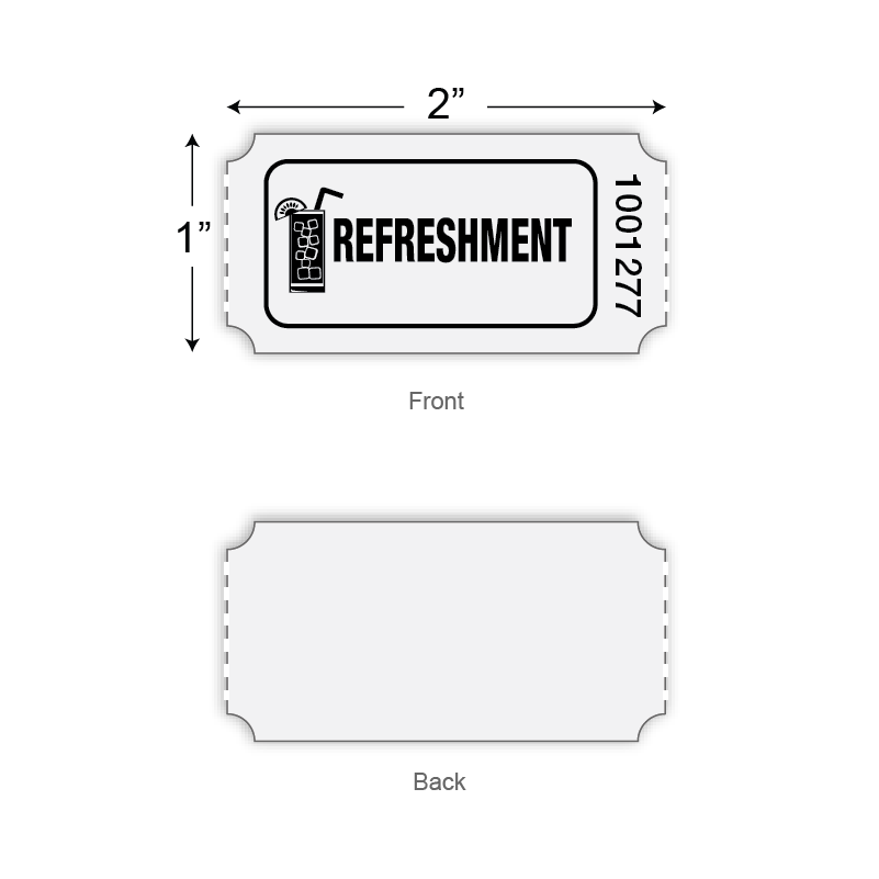 Roll Tickets - Refreshment (1,000/roll)