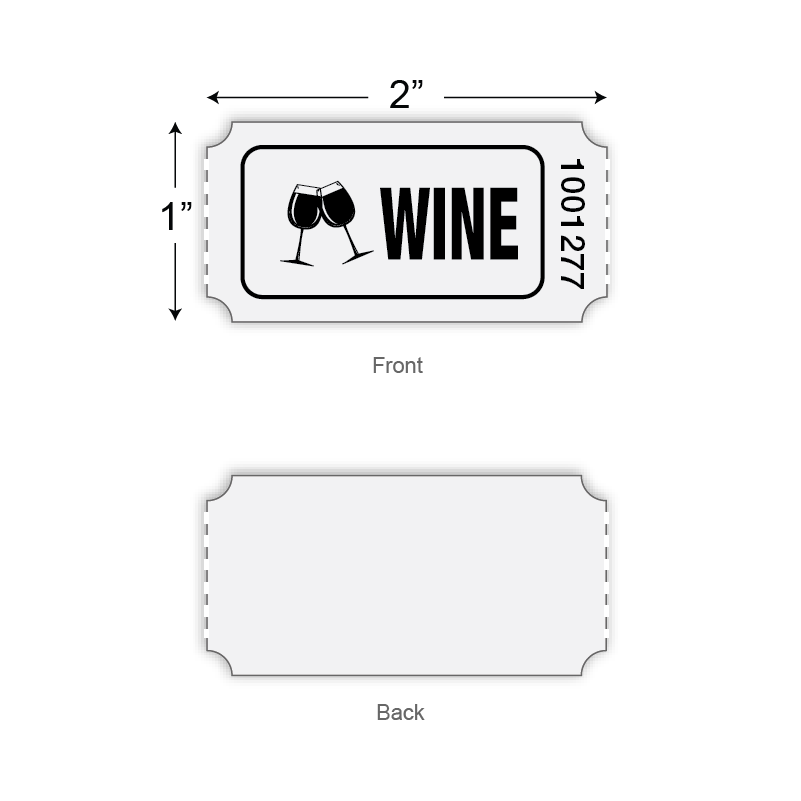 Roll Tickets - Wine (1,000/roll)
