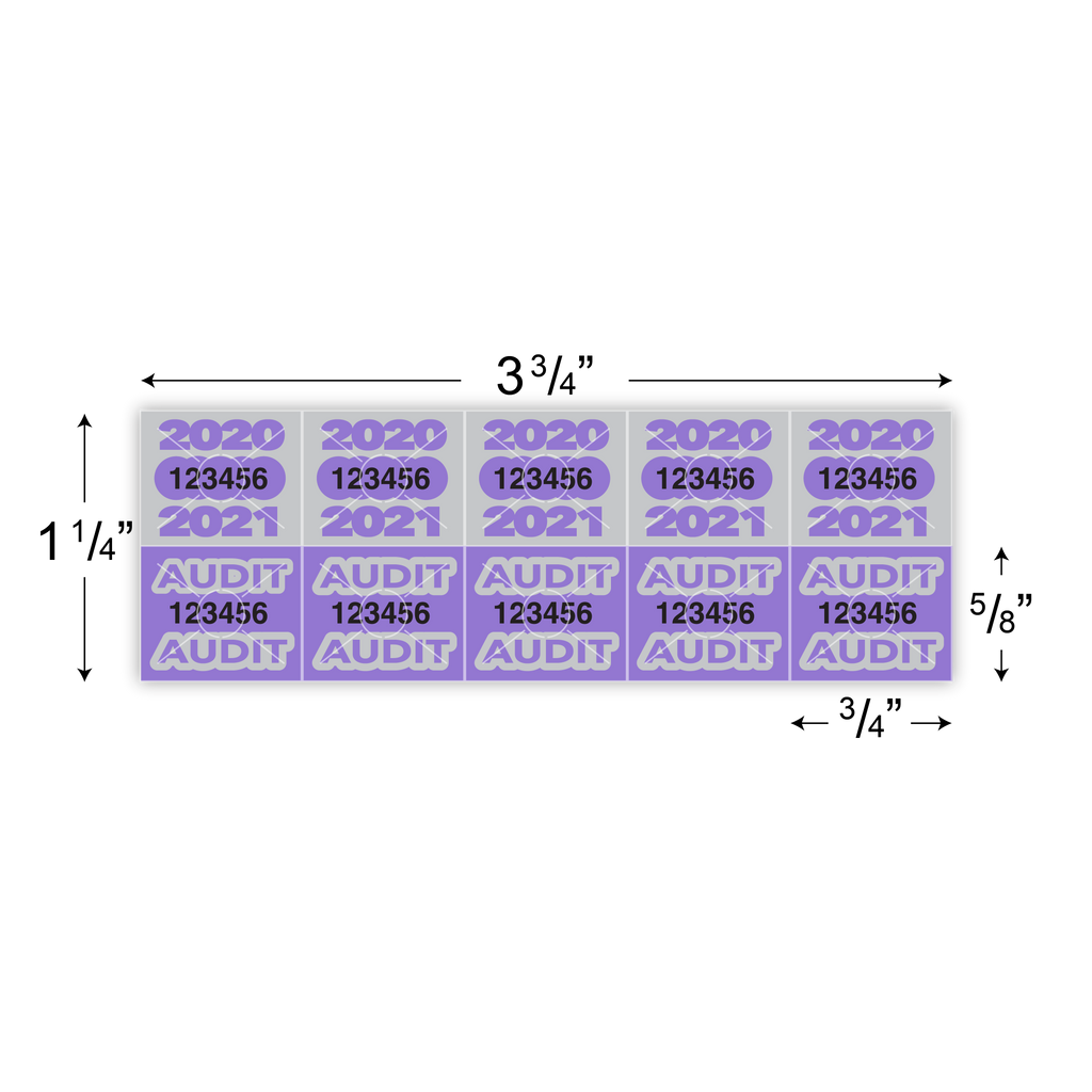 Security Seals - Tamperproof (Year Dated)