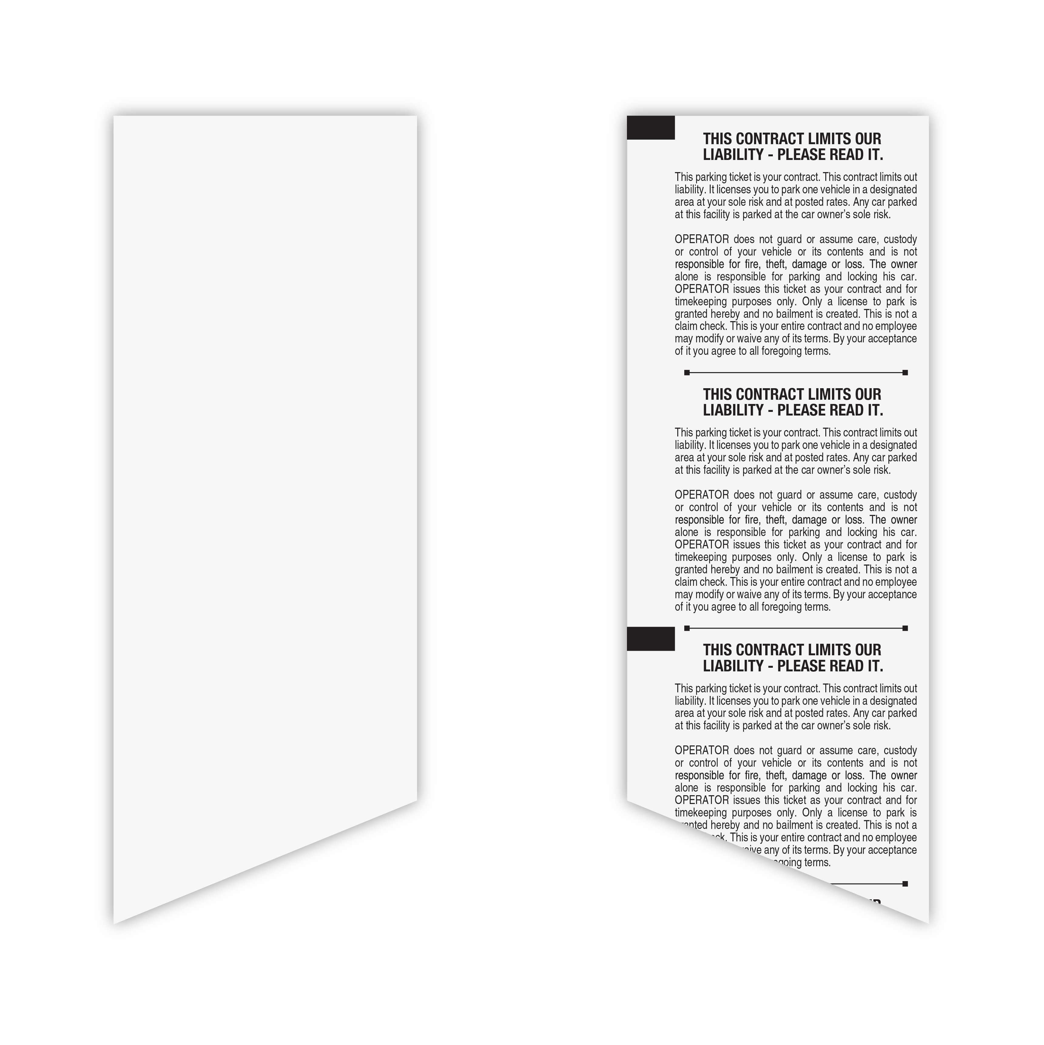 Parking Entry Rolls (TIBA MP-30)