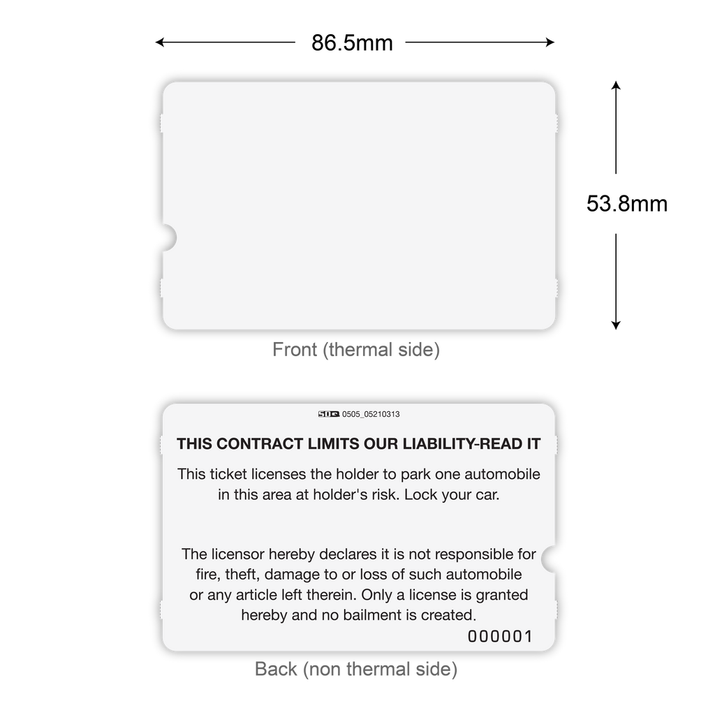 Parking Tickets (SkiData TK)