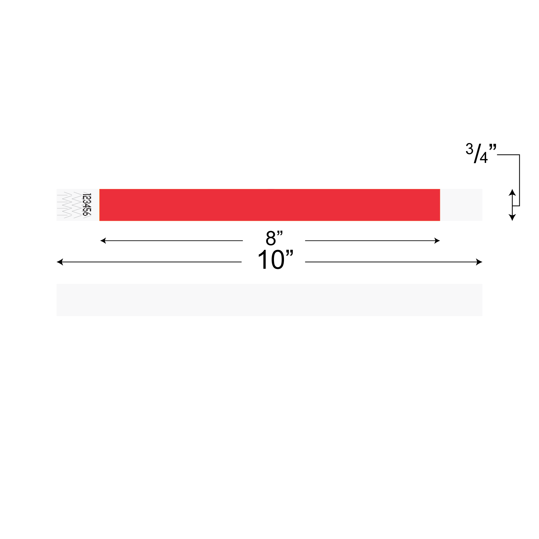 Wristbands (Tyvek 3/4”)
