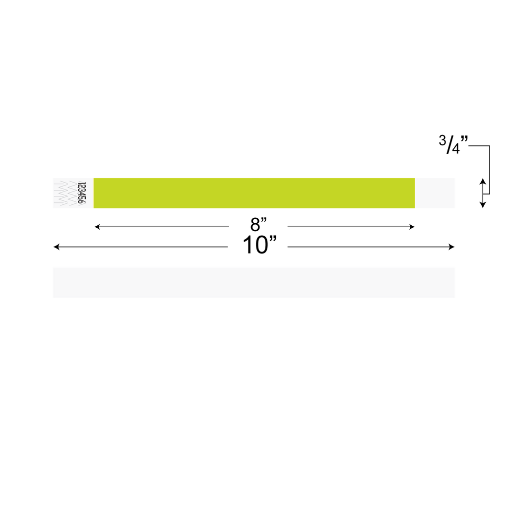 Wristbands (Tyvek 3/4”)