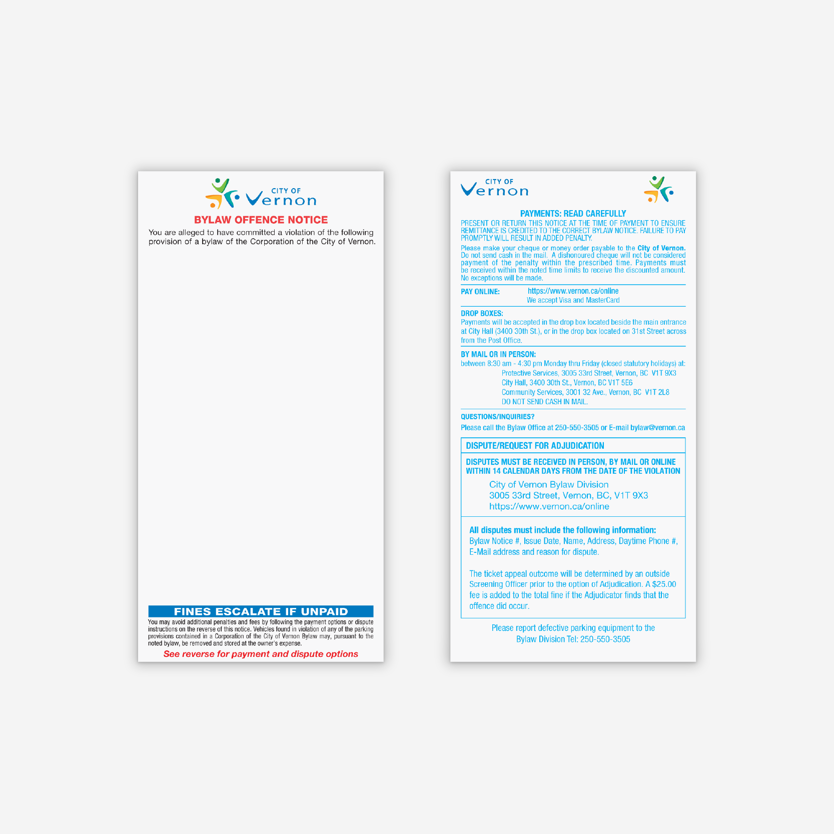 Custom Parking Violation Roll Tickets
