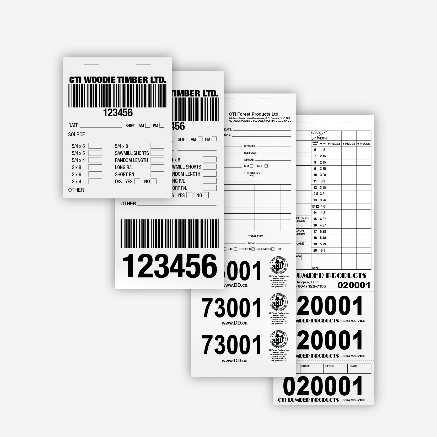 Custom Lumber Tallies