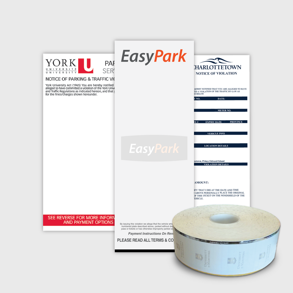 Custom Parking Roll Tickets
