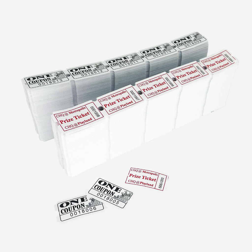 Custom Redemption Tickets | Canada Ticket | Arcade Tickets